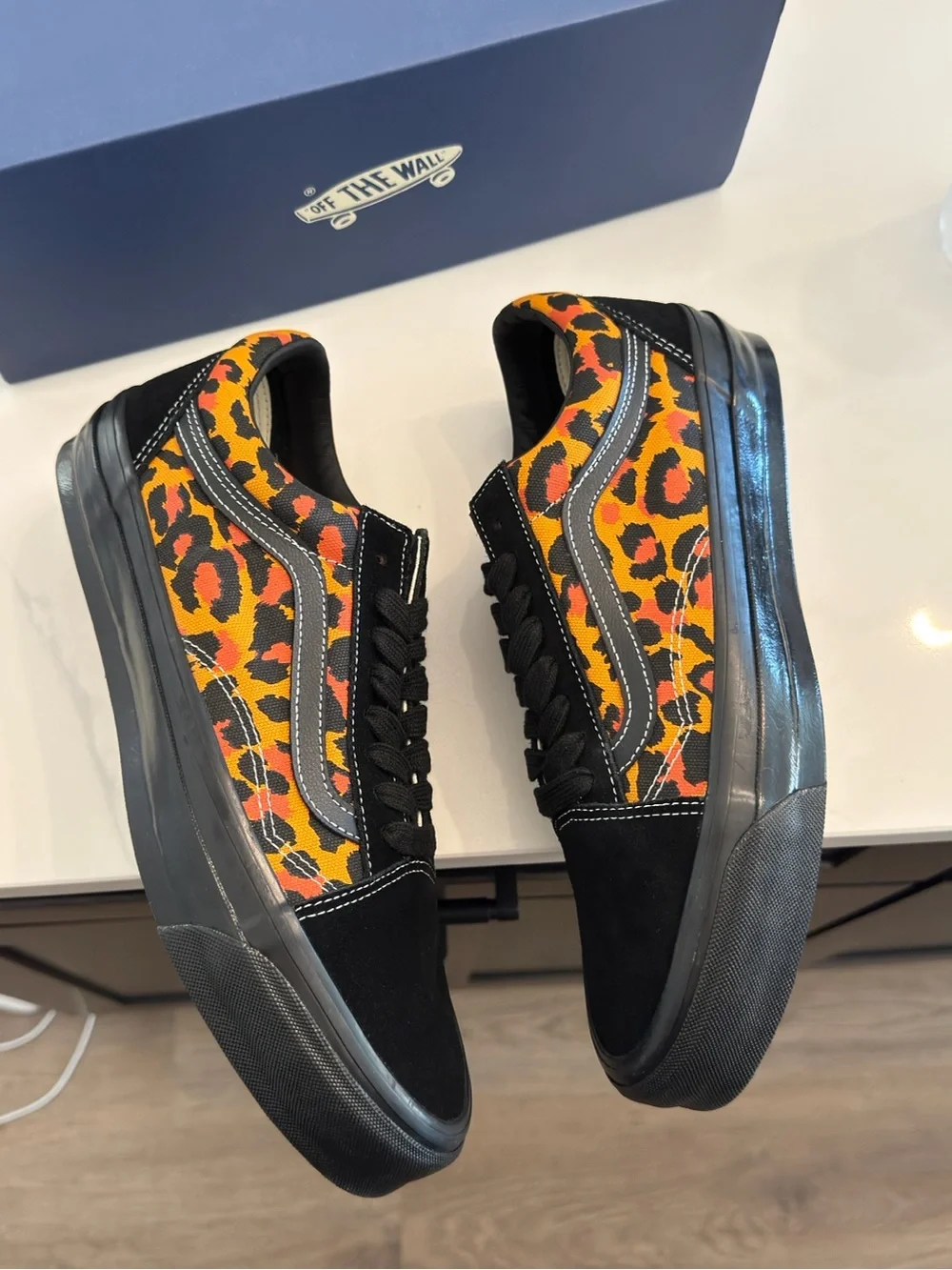Vans Old Skool 36 LX Punk Capsule Orange Leopard Size 11 Mens